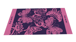 Swimdry Sea Breeze Towel: Butterflies - Pink & Purple